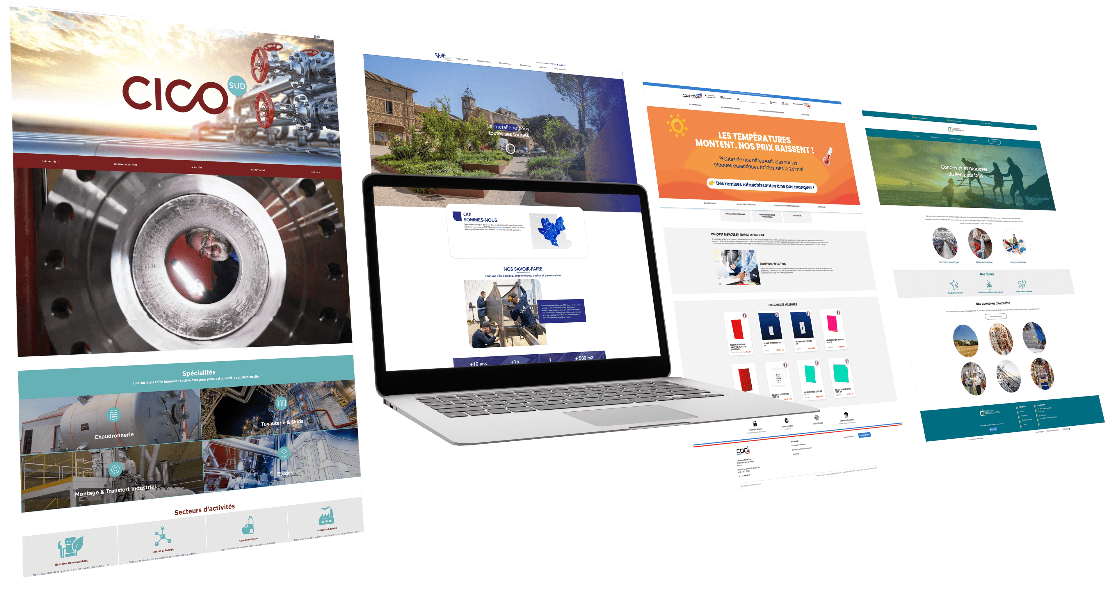 Création de sites web pour l'industrie