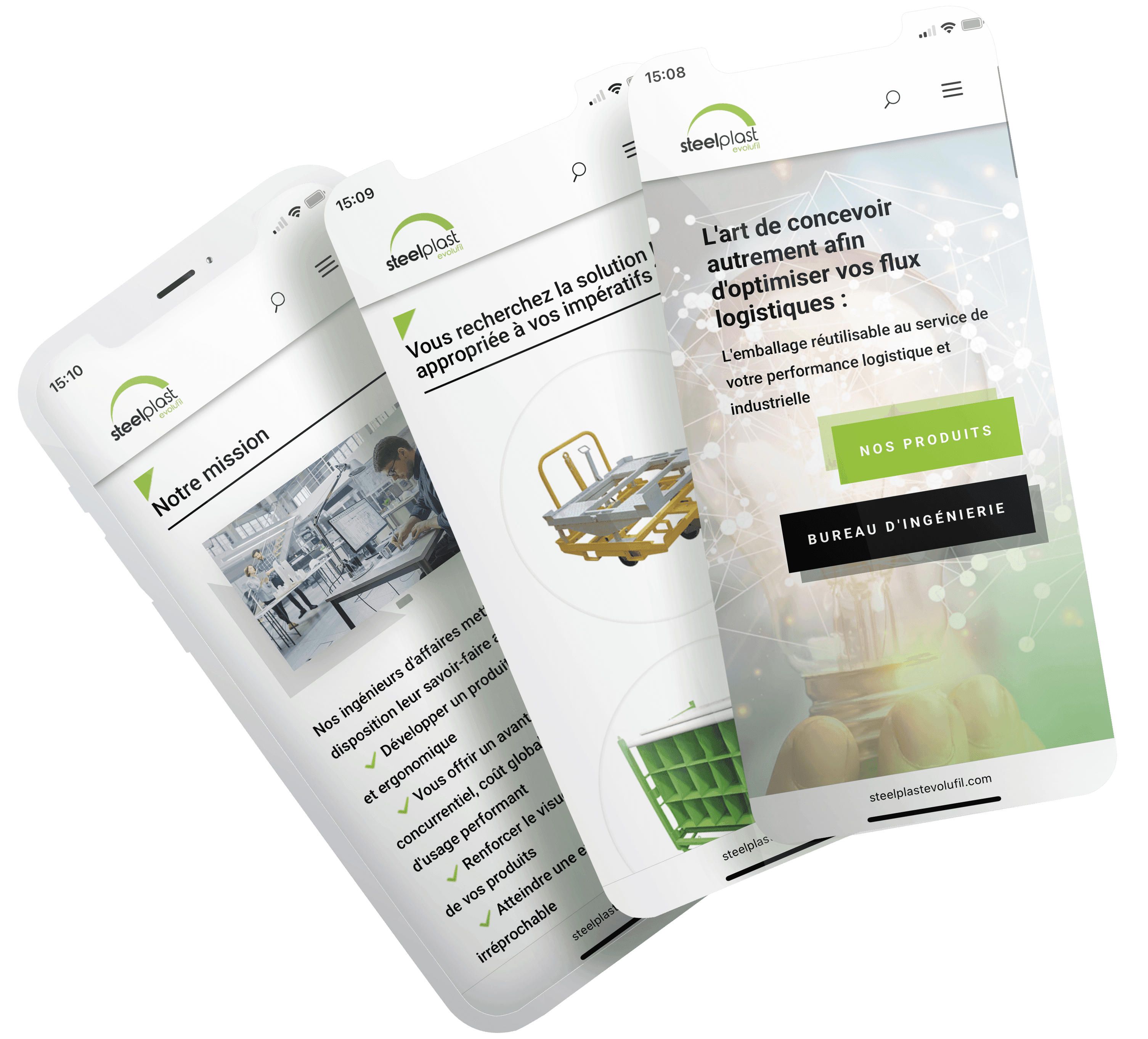 Création application mobile Steelplast